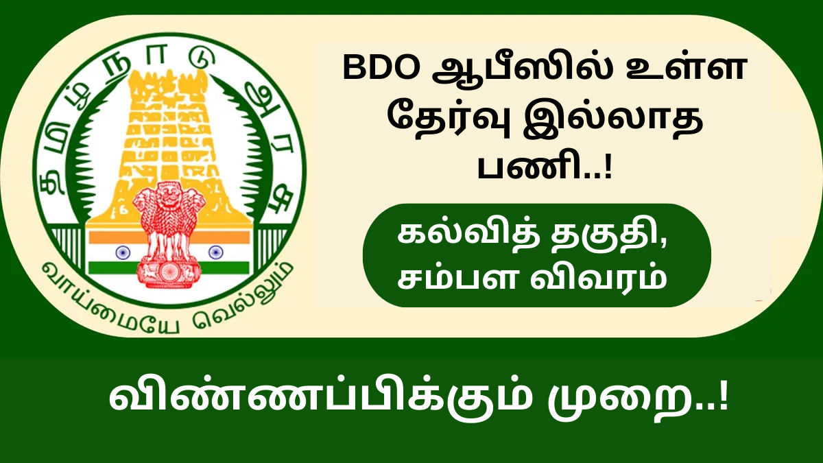 No Exam Jobs in BDO Office 2024